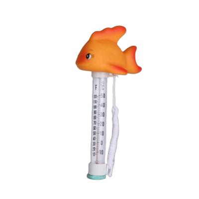 China Water Treatment Swimming Pool Pond Water Thermometer Baby Swimming Pool Gold Fish Floating Thermometer for sale