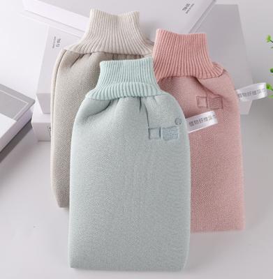 China EXFOLIATING New Style Factory Direct Sales Candy Color Pure Double Sided Use Scrub Bath Gloves for sale