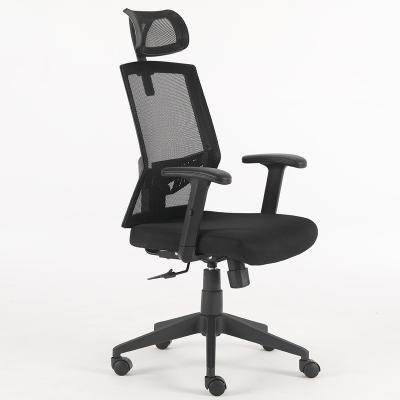 China Wholesale Adjustable Ergonomic Office Chair Factory Price High Back Mesh Swivel Chair Office (Height) With Headrest for sale