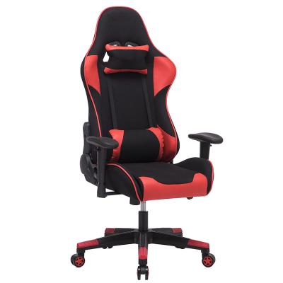 China Swivel Adjustable Cheap E-sports Ergonomic Cloth (Waist) Back Gaming Chairs High With Home Seat Headrest And Lumbar Support for sale