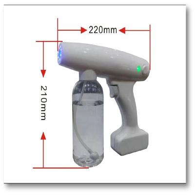 China Blue Light Nano Sterilization Atomizer Mini Liquid Sterilizing Spray Gun Electronic Automatic Spray Gun Sprayer for sale