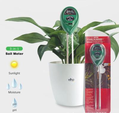 China Amazon Hot Sale 3 in 1 Soil Moisture Meter for PH Moisture and Light in Lower Price 290*50*38mm for sale