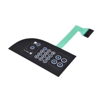 China Home Appliance window membrane switch 16 button membrane keypad electronic led panel sticker panel label for sale