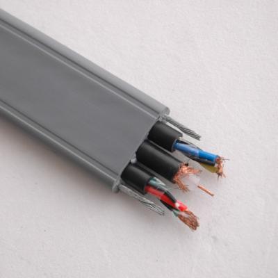 China Cable que viaja plano para el elevador con el certificado TVVBPG 30x0.75+2x2Px0.75 del CE con la chaqueta de PVC especial en color gris en venta