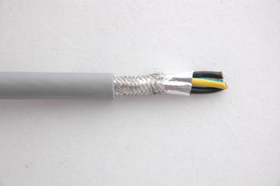 China PVC Insulation Flexible Shield Round Control Cable KVV 450/750V in grey color for sale