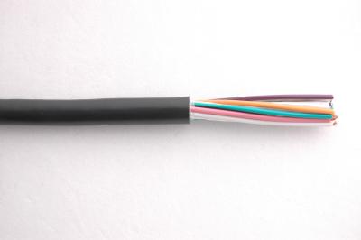 China Cable de control redondo flexible del aislamiento del PVC KVV 450/750V en color negro en venta