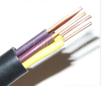 China PVC Insulation Flexible Round Control Cable KVV 450/750V in black color for sale