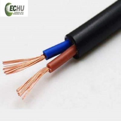 China Round Elevator and Escalator Control Cable RVV 2x0.75 PVC insulation PVC sheath Cable in Grey Color for sale