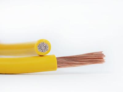 China 300V 105℃ UL wire UL1569 Electrical Cable with UL certificated 6AWG in Yellow Color for sale