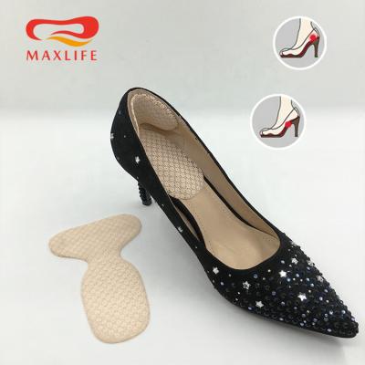 China Comfot anti slip PU gel+fabric heel pads PU heel gel PDS for high heels for sale