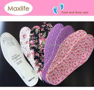 China Lightweight cotton fabric latex insole for shoes, walking, running, jumping insoles for sale