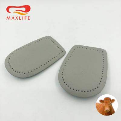 China Foot Care Cow Leather Foot Care Leather Latex Insoles/Leather Protection Heel Cups/Cushion for sale