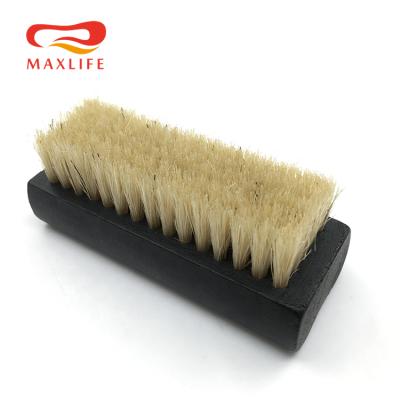 China Natural Bristle Wood Shoe Brushes Custom Hog Hair Shoe Brush for sale