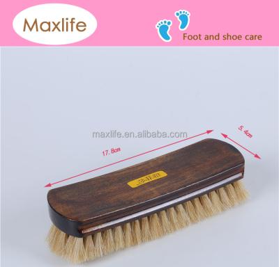 China Customized Shoe Brush Beech Wood Dance Shoe Brushes, Shoe Cleaning Brush Premium, Side Brush for sale