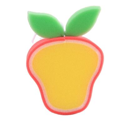 China Viable Cute Colorful Cartoon Cute Body Sponge Bath Fruit Pattern Fruit Pattern Fruit Cartoon Animals Clean Sponge for sale