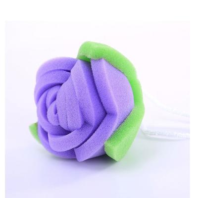 China Viable Professional Custom Cartoon Flowers Shape Exfoliating Cute Sponge Baby Bath Sponge For Shower for sale