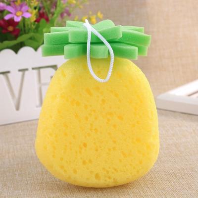 China New Design Viable Wholesale Fruit Shower Bath Sponge Cartoon Fruit Cleaning Sponge For Kitchen Bath for sale