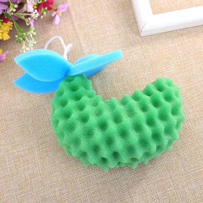 China Sustainable Premium Fruit Shaped Bath Sponge For Babies Delicate Foam Material Custom Bath Sponge for sale