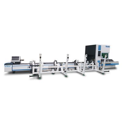 China China Factory Price 1000w Stainless Steel Metal Pipe Tube CNC Fiber Laser Water Cooled Cutting Machine for sale