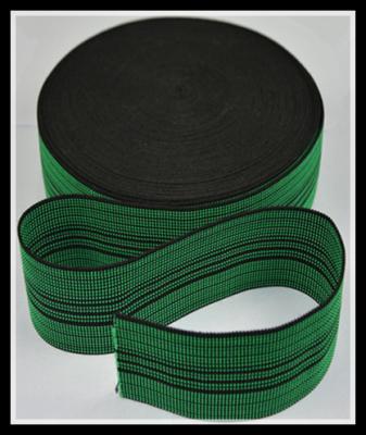 China Webbing type eco friendly customized high tenicity New chair webbing stripped sofa tape woven sofa elastic webbing for sale