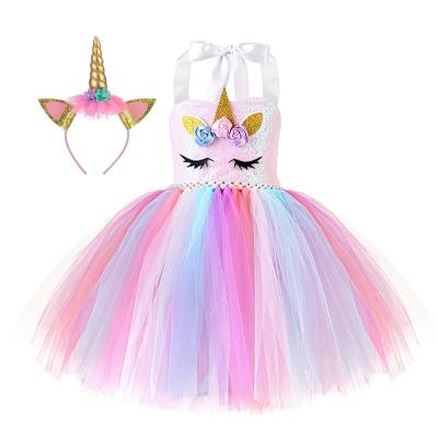 China Cosplay Birthday Easter Party Gifts Spring Dance Dress Up Dreams Sequin Unicorn Dress Up Dress For Girl for sale