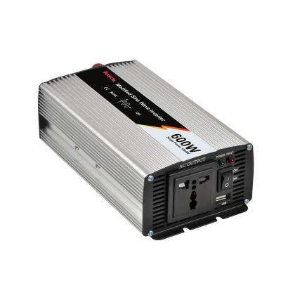 China Home Modified Dc 12 Rectangular Wave 600W Power Inverter Single Phase Sine Solar Power System 24 48 Volt AC 110 220 230 Volt 600W Inverter for sale