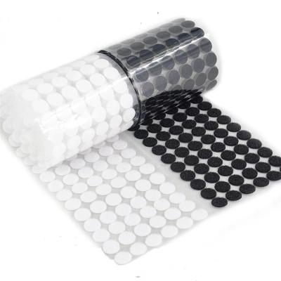 China Thermal Resistance 25mm 40 Pairs Velcro Dots Self Adhesive Fastener Tape Disc Adhesive Strong Glue Tape Sticker Magic Round Coins Hook Loop Tape for sale