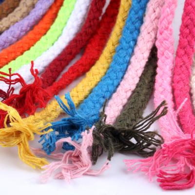 China 5mm Sustainable Cotton Rope High Tenacity Yarn DIY Textile Craft Woven Twine Home Decoration 5M/lot Eco-friendly Twisted Rope for sale