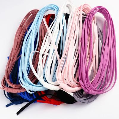 China Factory Wholesale 10yards 5mm Elastic Mask Elastic Band Flat Seam Rope Ear Loop High Quality For Medical Mask Elastic Rope for sale