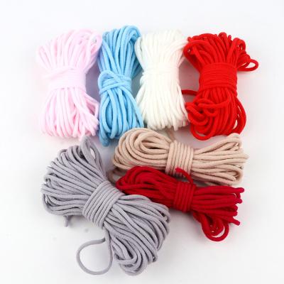 China Round 1kg Oil Elastic Core Mask Elastic Band Thread For Mask Ear Arming Cord Sewing Belt String Band 3mm Masks Elastic Cord Band for sale