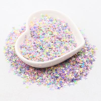 China Viable Sequins 10g Sequins 4mm Mix Macaron Nail Sequins For Crafts Nailart Decoration PVC Cross Star Sequin for sale