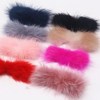 China 40pcs/card 3cm*7cm Hair Accessories Decor Dressing Supplies Hats Fur Pom Poms Eco-Friendly Soft Hand Feeling/Bowknot for sale