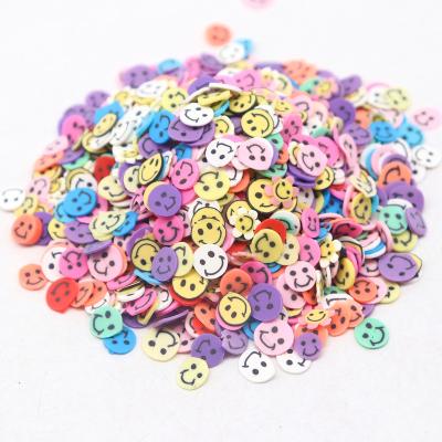 China Non-Toxic Fruit Smiley Polymer Clay Slices 5mm Flower Sprinkles For Mud Making Decoration Nail Art Crafts Smiley Emoticon Soft Pottery for sale