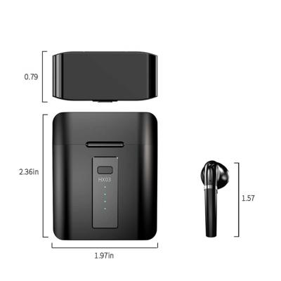 China Hot Selling Musky In-Ear Mini BT5.0 TWS Bluetooth Earphone HX03 Portable Wireless Earbuds With Charging Case for sale