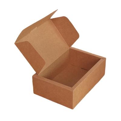 China Custom Recycled Materials Clamshell Lid Kraft Paper Boxes With Logo Flower Packaging Gift Box Baby Shower Gifts for sale