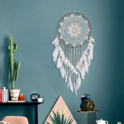 China India Fengshui Crafts Handmade Home Decoration Gifts Big White Dream Catcher for sale