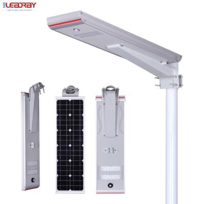 China 2022 Waterproof Pavement Street Light IP65 20w 25w 30w 40w 50w Smd Integrated Outdoor All In One Solar Led Street Light Price for sale