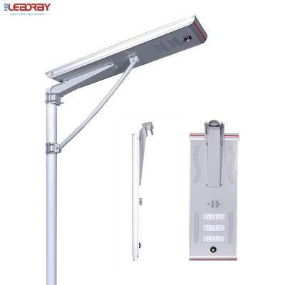 China Hot Sales High Lumen Chinese Roadway CE RoHS Manufacturer 50W Solar Street Light With Controller Board for sale