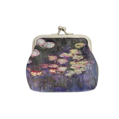 China Cute Portable Toiletries Storage Bag Oscar-Claude Monet Pouch Money Pocket Waterproof Main Purse Women Coin Purse Fashion Customized for sale