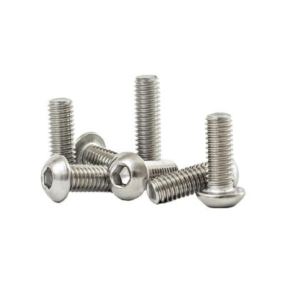 China MINGLU M3 M4 M5 Stainless Steel Dimension ISO7380 Small Round Stainless Steel Socket Screws for sale