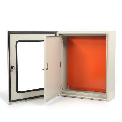 China METAL TERMINAL CONTROL BOX WINDOW DISTRIBUTION DOUBLE DOOR METER ELECTRICAL BOX for sale