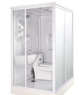 China Modern Integral Full Bathroom Divider Bathroom Shower Room Full Tempered Glass for sale