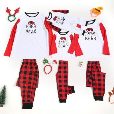 China QUICK DRY Family Kids Women Matching Pajamas Sets Baby Women's Pants Cotton Custom Mens Girls Plaid Design Child Wholesale Christmas Pajamas for sale