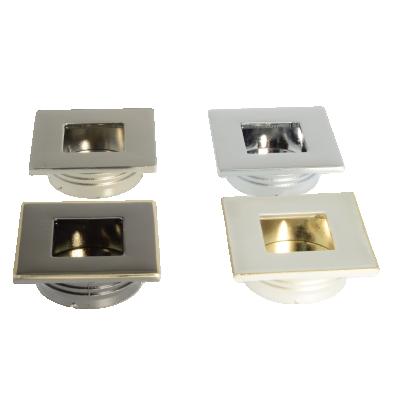 China Modern Simple Recessed Brass Cabinet Pull, Zinc Alloy Embedded Handles, Cabinets Hardware for sale