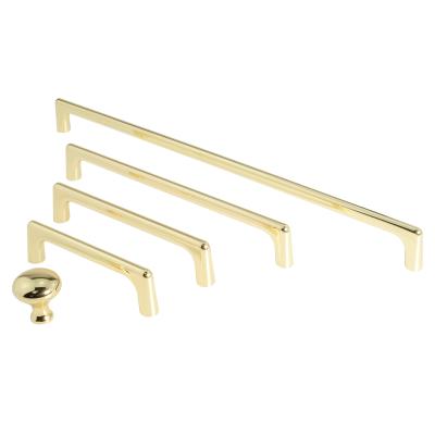 China Modern Minimalist 128mm Gold Cabinet Drawer Door Furniture Single Knobs Cupboard Glass Drawer Handles Zinc Alloy Handle for sale