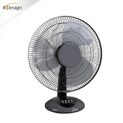 China Hot Sale Table Fan Foshan Air Cooler Table Fan Black 3 PP Blade Speed ​​Control Table Fans for sale