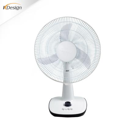 China Hotel Inverter Table Fan No Noise Low Watt 16 Inch Table Fan 3 AS Blade Box Shaped Table Fans With Timer for sale