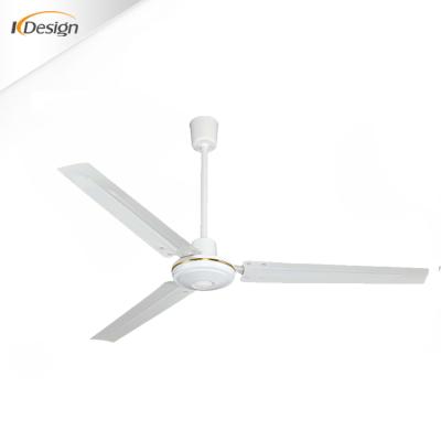 China 48 Inch Low Power Consumption White Ceiling Fan Bedroom 65w Copper Motor Ceiling Fans for sale