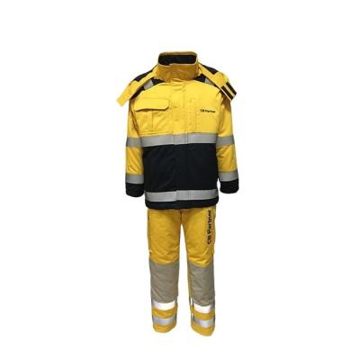 China Supply High Quality Flame Retardant Aramid Fabric With Flame Retardant Jacket And Pant Suit For Road Worker Use for sale