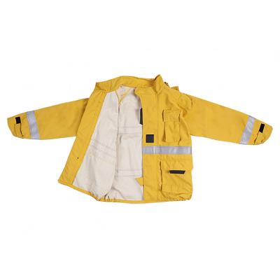 China Reflective Flame Retardanc Safety Fire Resistant Jackets Against Fire Fighting Suits for sale